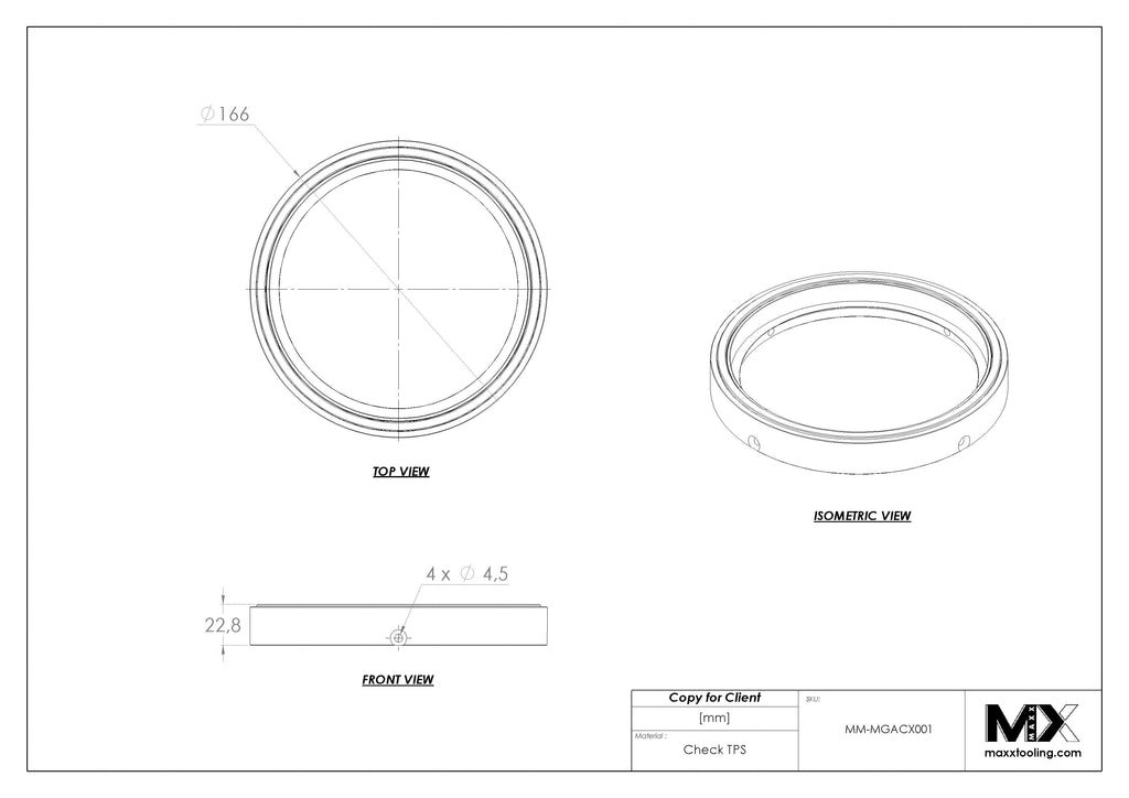 MaxxMagnum Manual Chuck Integrated Sealing Ring