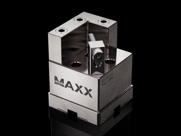 MaxxMacro (System 3R) 54 Stainless V-Block Holder Vise 8458 1