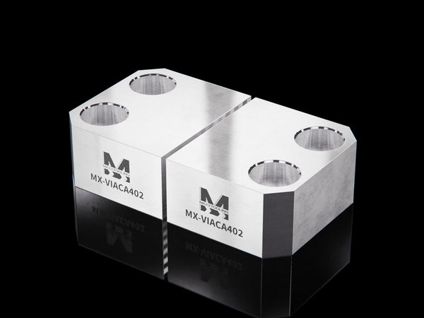 MaxxVise Aluminum Self Centering Vise Spare Part Soft Jaw 39x46x21mm (Set of 2) 1
